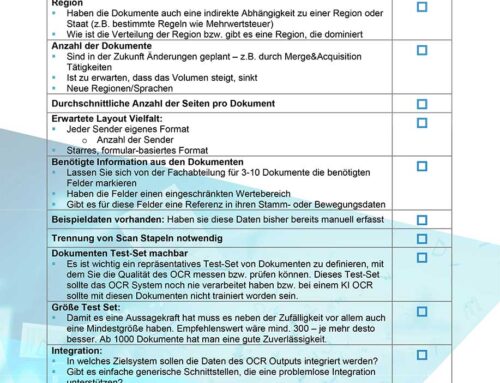 Kostenloser Download: OCR-Checkliste